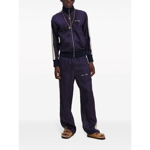 PALM ANGELS Track Jacket and Pants Set Men BLUE Sweaters & Cardigans